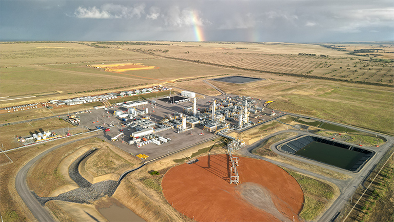 Gas production plant constructed under Waitsia Stage 2 development